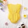 CVXV Infant Baby-Girls Romper Solid Ruffle Sleeveless Bodysuit Baby Kids