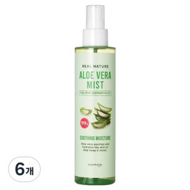 Cosmate Real Nature Aloe Vera Mist, 6 pieces, 200ml / 코스메이트 리얼 네이처 알로에베라 미스트, 6개, 200ml