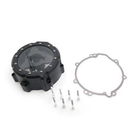 SMT-Black Left Engine Stator Cover See Through Compatible With Kawasaki 2006-2014 ZX14R ZZR 1400 [B01N0K20R7]