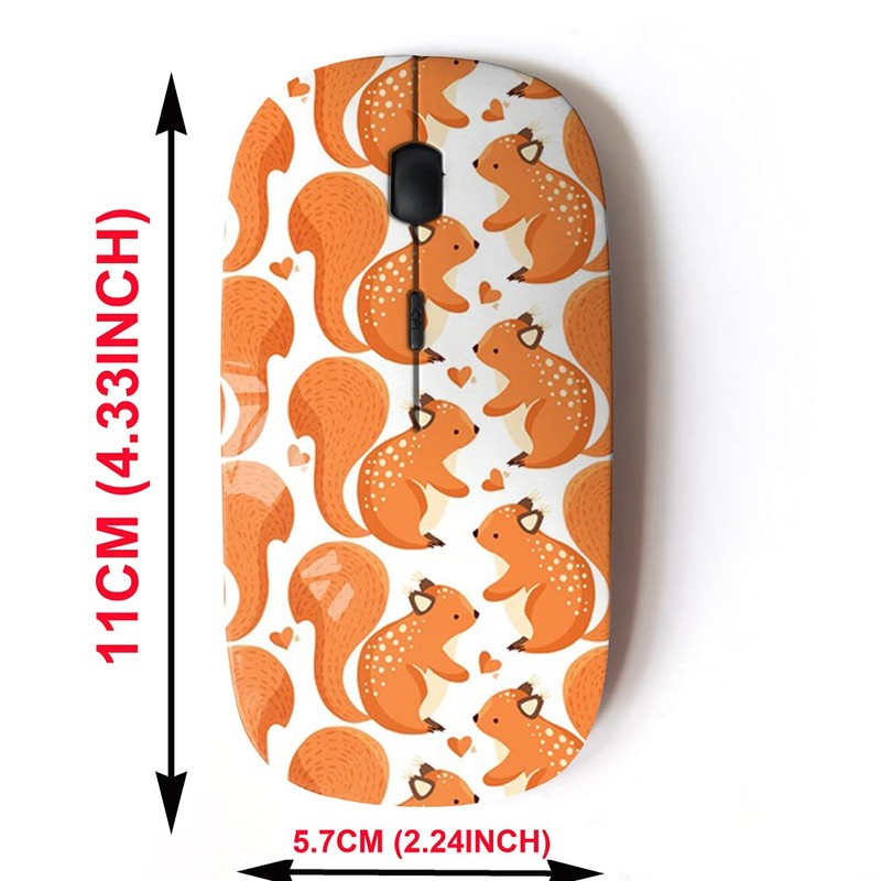 CJCBROES 2.4G Wireless Mouse with Cute Pattern Design for All