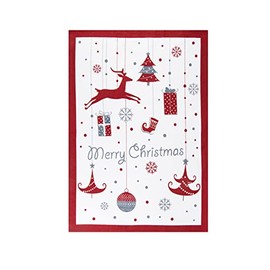 Excelsa 65432 Merry Christmas Multi-Purpose Tea Towel 50 x 70 cm Cotton