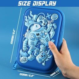 SOOCUTE Game Boy Pencil Case Large Capacity Pen Box Cute School Supplies Organizer Big Storage Stationery Pouch For Girls Teens Students