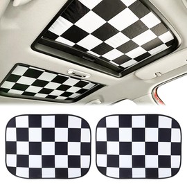 Sunroof Sunshade Foldable Anti-UV UV Sun Protector Shade Heat Insulation Reflector for Mini Cooper R50 R52 R55 R56 R60 F54 F55 F56 F60 Countryman Clubman (Check)