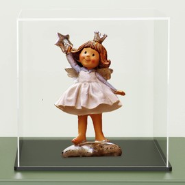 SVENJBB Acrylic Display Case, 5x5x5 Inch Clear Acrylic Boxes for Display, Fully Assembled (Single-Piece) Display Cases for Collectibles