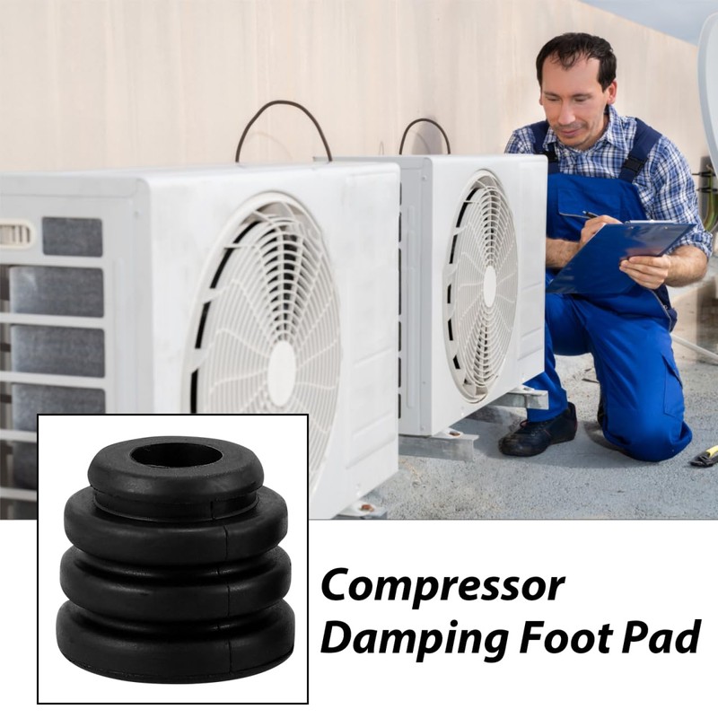 DECHOUS 3pcs Air Conditioner Rubber Anti-Vibration Rubber Pad Shock Absorber