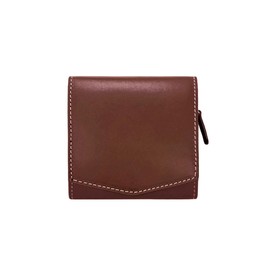 FRANK GERALD Wallet, Genuine Leather, Thin, Mini Wallet, Lightweight, Compact, Coin Purse, Skimming, Card Storage, Smart Wallet, Business, orum brown
