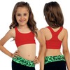 Kurve Girl’s Stretchy Crop Racerback Undershirt Training Sports Bra, UV