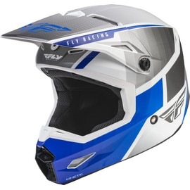 Fly Racing 2022 Adult Kinetic Drift Helmet (Blue/Charcoal/White, X-Large)
