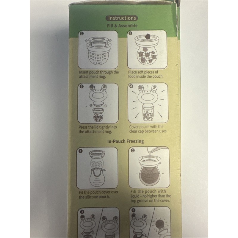 Haakaa Fresh Food Feeder And Cover olive green check others