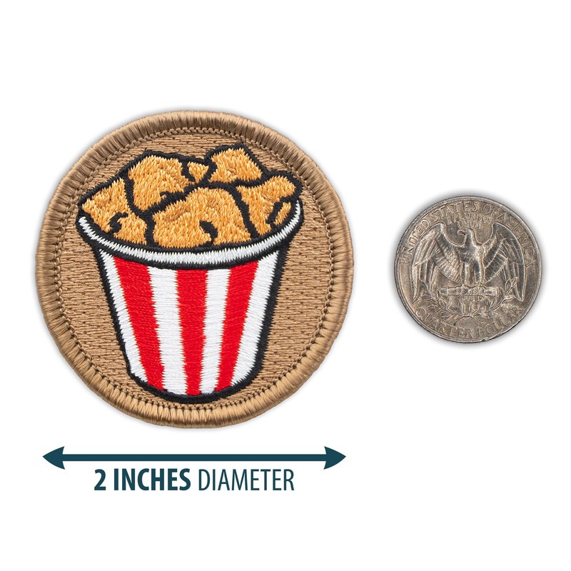 The Chicken Bucket Patrol Patch - 2" Diameter Round Embroidered