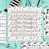 24 Sheets Music Notes Scrapbook Paper 12'' x 12'' Pianos,