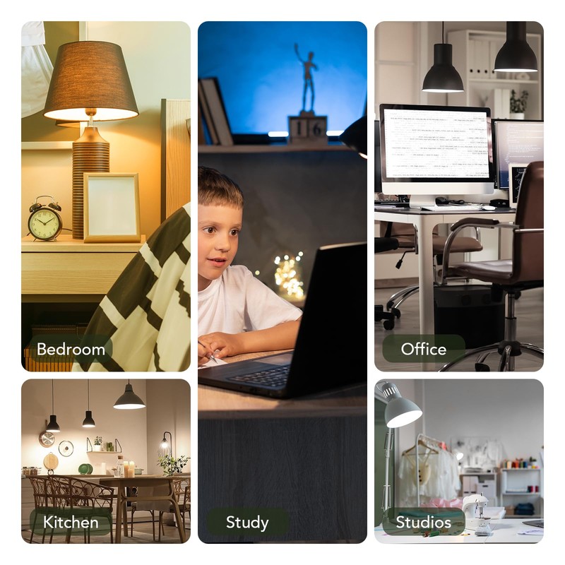 BUBO 48 Pack A19 LED Light Bulbs, 40 Watt Equivalent