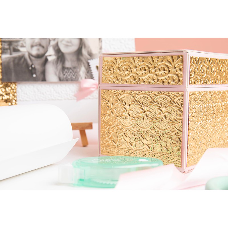 Sizzix 3D Embossing Folder-Lace by Eileen Hull, Grey 6