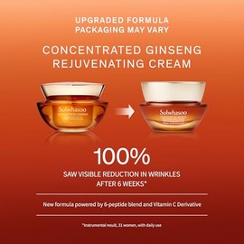 Sulwhasoo Concentrated Ginseng Renewing Cream: Travel Sized Cream to Hydrate, Visibly Firm, and Visibly Soften Lines & Wrinkles, 0.33 fl. oz.