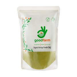 goodFarm Goodfarm Organic Moringa Powder - Certified Organic, Premium Quality | Vegan | Ayurveda | Immunity Boost | Natural Vitamins,1 kg