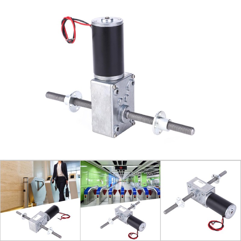 Worm Gear Motor Double Shaft Coaxial M8 Thread Speed Reduction