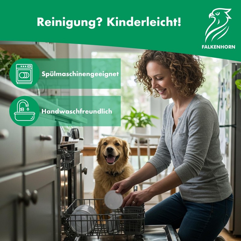 Falkenhorn Dosendeckel für Tierfutter – 5 Stück für 800g Hundefutter