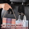 2 Stück Taschenhalter Auto,Car Seat Back Storage Hook,Doppelhaken für Autositzrückseite,