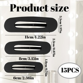 Hair Clips for Fine Hair,Flat Hair Claw Clips,15 Pcs Duckbill Flat Hair Clips Women with Inner Teeth Non-Slip for Fine Thick for Women Girls Dressing Styling