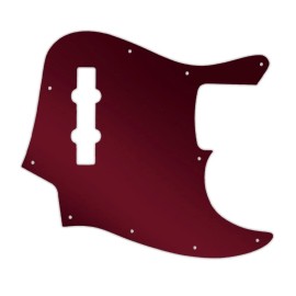 wd Pickguard Fender 13-Present MIM Geddy Lee Jazz Bass red mirror