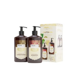 ARGANICARE | Ricin Shampoo + Conditioner | Growth Accelerator | Soothes the scalp | Nourishes and strengthens the scalp | Strong, shiny hair | Made in France | 2x400ML