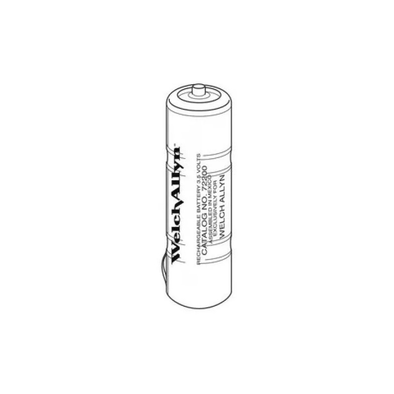 Welch Allyn Bateria Recargable 3.5v Color Negra Mod. 72200