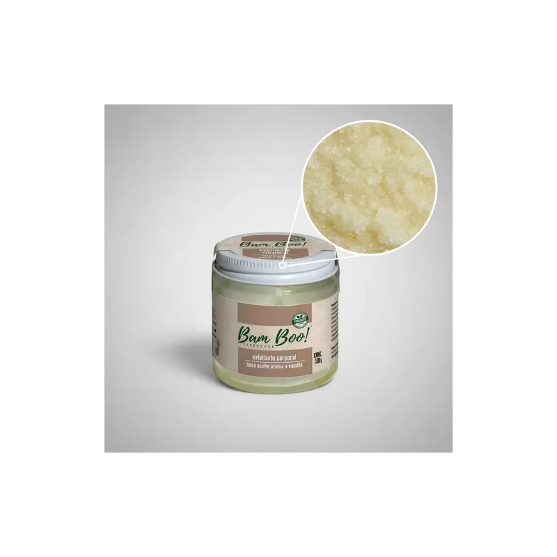 Exfoliante Corporal Base Aceite Aroma Vainilla 100g Bam Boo!