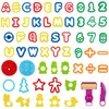 DOITEM Play Dough Tools Set for Kids Letter Molds,Numeral Molds