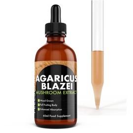 Feel Supreme Agaricus Blazei Extract Liquid Supplement 60ml Full Fruiting Body Dual Extracted Supports Well-Being Digestion & Cellular Health Antioxidant | Polysaccharides & Beta-Glucans