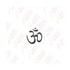 Comet Busters Traditional Om Black Bindi Sticker