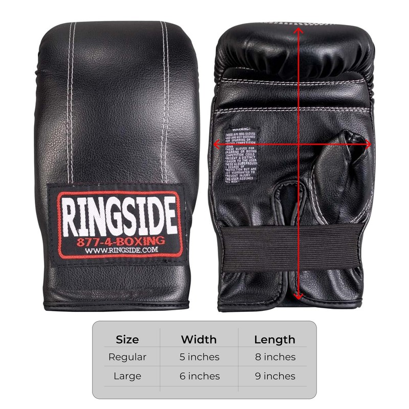 Ringside Econo Bag Gloves (Large) , Black