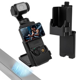 Necdeol Magnetic Holder Stand for DJI Osmo Pocket 3, 180° Adjustable Magnetic Holder Clip, Pocket 3 Accessories Extension Adapter, Magnetic Case Holder for Table and Vertical Surfaces