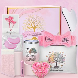 Regalos de Cumpleaños para Mujer,Canasta de Spa Relajante para Mujer,Árbol de La Vida Paquete de Cuidado Personal para Mujeres, Ideal Caja de Regalos 