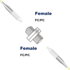 Elfcam - Fibre Optic Adapter FC/UPC to FC/UPC Female Simplex Single Mode Pack of 5