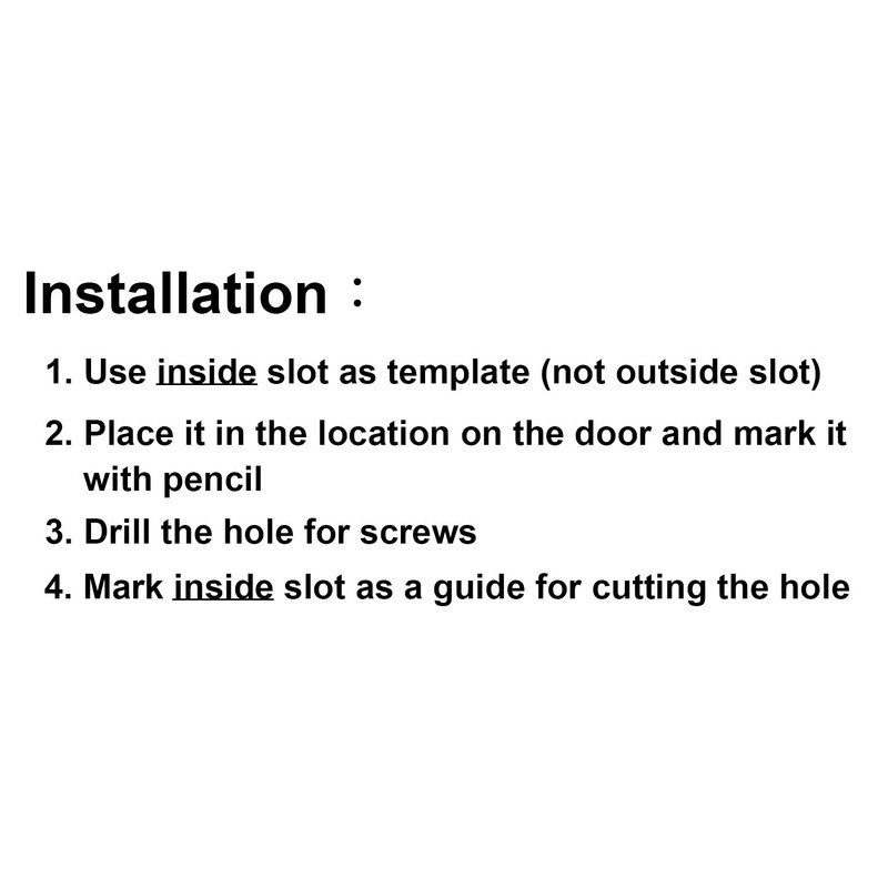 QCAA Soild Brass Mail Slot, with Solid Brass Interior Frame,