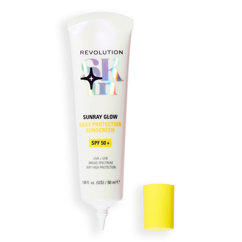 Revolution Skin, Sunray Glow Daily Protection Sunscreen SPF 50+, Lightweight,