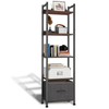 Whitmor 5-Tier Bookshelf with Drawer, Modern Display Bookcase with Wood