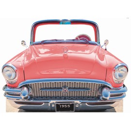 SS11042 Classic Pink Car Coupe 1955 Stand in Cardboard Cutout Standee Standup