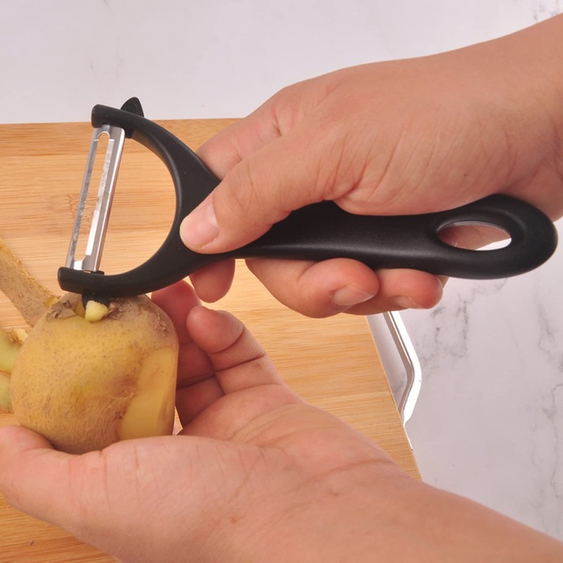 2 Pcs Y-Shaped Swivel Potato Peeler, Stainless Steel Vegetable Peeler