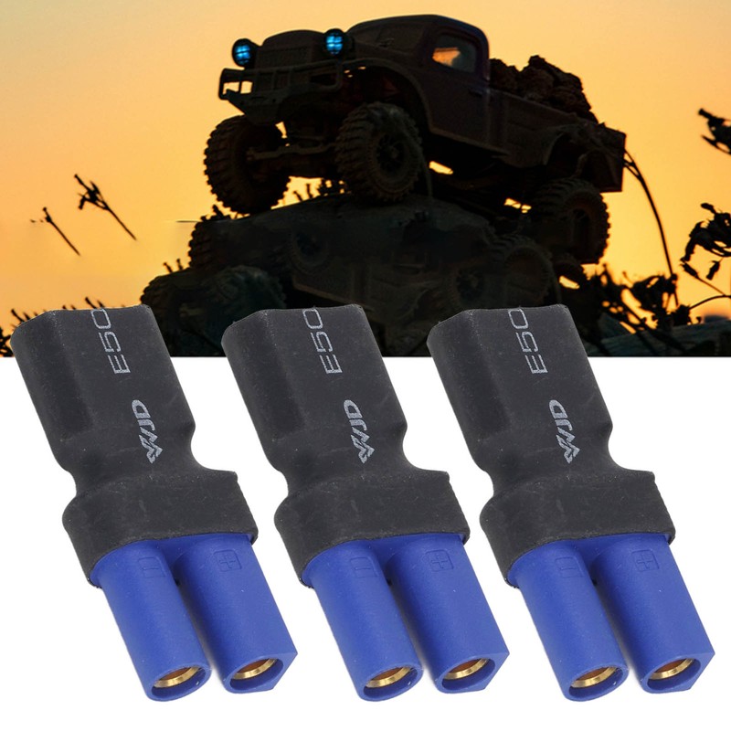 5Pcs EC5 to XT60 Adapter Rubber Plastic Copper Sturdy Accurate
