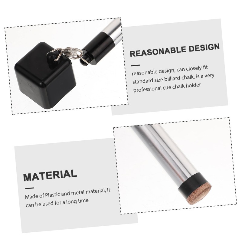 KICHOUSE Pool Chalk Holder Tool Snooker Cue Chalk Holder for