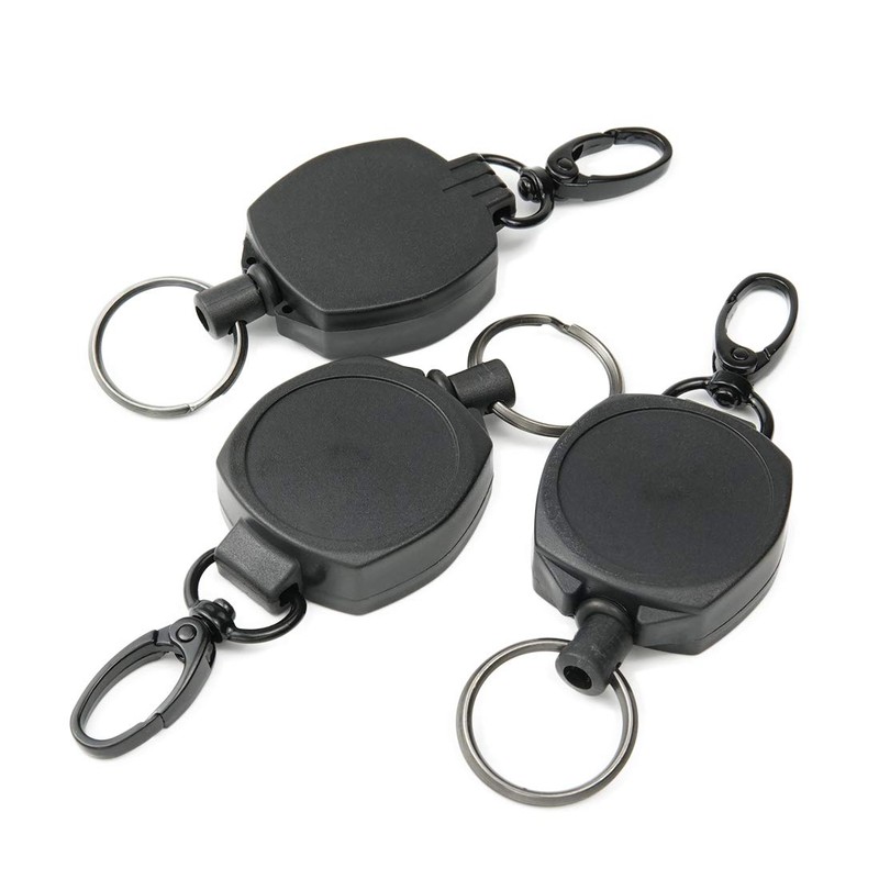 EXERT Key Reel with Carabiner, Reel Key Chain, Outdoor, Extendable,