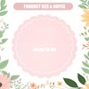 50pcs Pink Disposable Paper Placemats – Scalloped Round Table Place