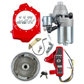 YAMAKATO Electric Start Kit for Honda Gx160 GX200 5.5HP 6.5HP Small Engines, 163cc-196cc Key Box Electrical Starter for Motor Upgrade