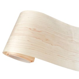 Omuki OMUKI Natural Wood Veneer, Thin Veneer Sheets, Furniture/Boxes/Wooden Crafts Production and Renovation, Handmade DIY (Maple)