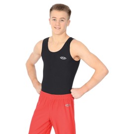 The Zone Z119 Boy's Nylon/Lycra Leotard Black Size 32"