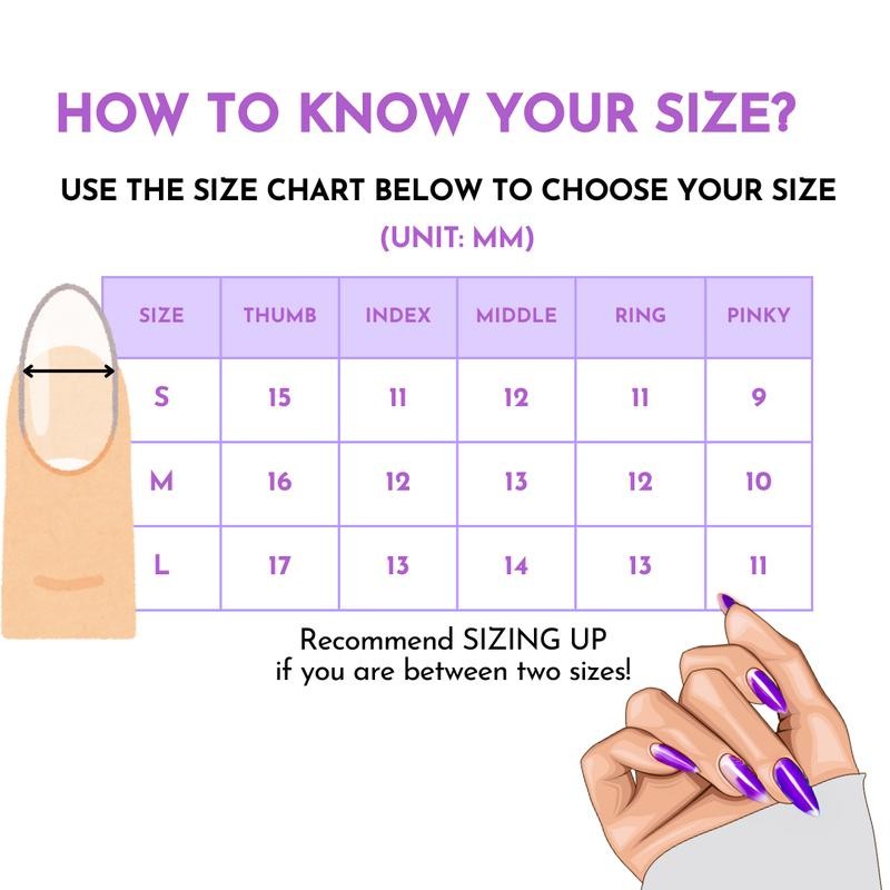 NailPhoria MID-FALL Collections 10PCS Handmade Press On Nails REUSABLE 3D