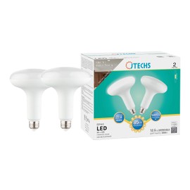 JTECHS Bulbs, LED, 24pk (12-2pks), 85W, Soft White 3000K, Dimmable, BR40, E26 Medium Base, Frosted Bulb