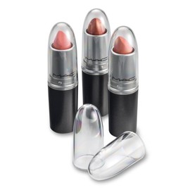 Clear Acrylic Lipstick Caps - Replaces Original Individual MAC Lipstick Caps - See Your Favorite Lipstick Color Easily (24 Pack)