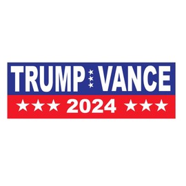 Generic Trump Vance 2024 Bumper Sticker Decal Vinyl Sticker Auto Car Truck Bumper Stickers B34